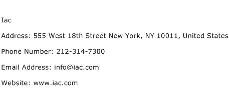 Iac Address Contact Number
