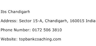 Ibs Chandigarh Address Contact Number
