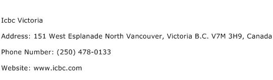 Icbc Victoria Address Contact Number