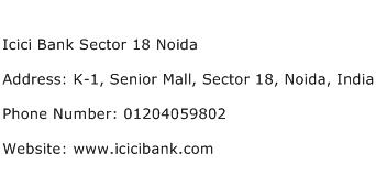 Icici Bank Sector 18 Noida Address Contact Number