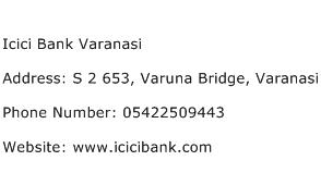 Icici Bank Varanasi Address Contact Number