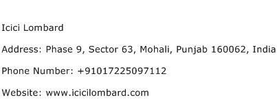 Icici Lombard Address Contact Number