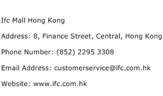 Ifc Mall Hong Kong Address Contact Number