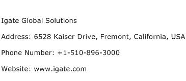 Igate Global Solutions Address Contact Number