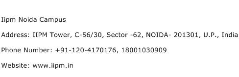 Iipm Noida Campus Address Contact Number