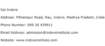 Iist Indore Address Contact Number