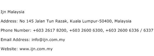 Ijn Malaysia Address Contact Number