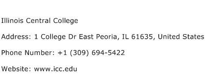 Illinois Central College Address Contact Number