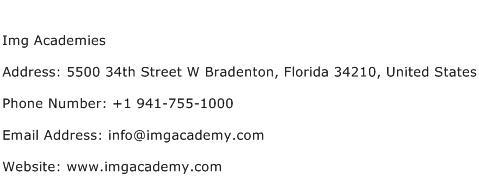 Img Academies Address Contact Number