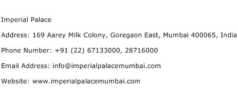Imperial Palace Address Contact Number