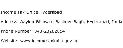 Income Tax Office Hyderabad Address Contact Number