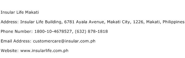 Insular Life Makati Address Contact Number