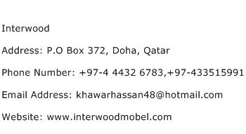 Interwood Address Contact Number