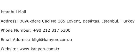 Istanbul Mall Address Contact Number