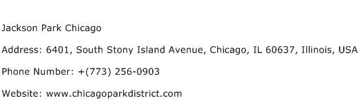 Jackson Park Chicago Address Contact Number