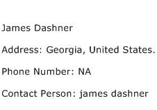 James Dashner Address Contact Number