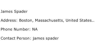 James Spader Address Contact Number