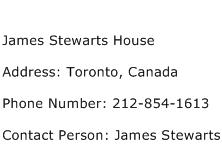 James Stewarts House Address Contact Number