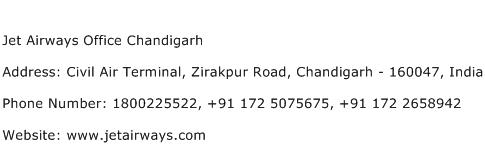 Jet Airways Office Chandigarh Address Contact Number