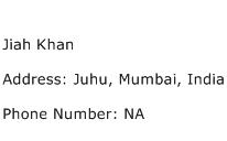 Jiah Khan Address Contact Number