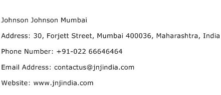 Johnson Johnson Mumbai Address Contact Number