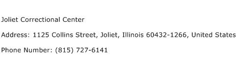 Joliet Correctional Center Address Contact Number