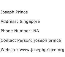Joseph Prince Address Contact Number