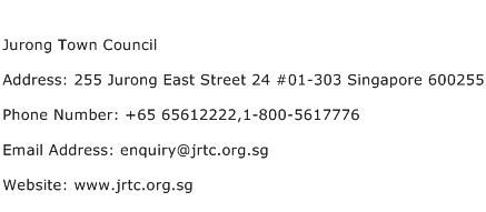 Jurong Town Council Address Contact Number
