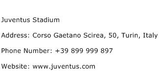 Juventus Stadium Address Contact Number