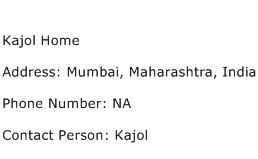 Kajol Home Address Contact Number