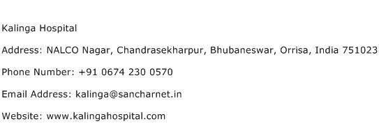 Kalinga Hospital Address Contact Number