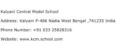 Kalyani Central Model School Address Contact Number