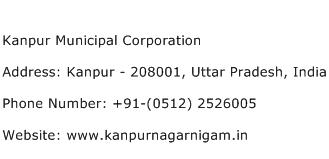 Kanpur Municipal Corporation Address Contact Number