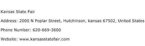 Kansas State Fair Address Contact Number