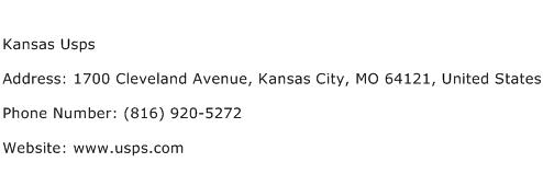 Kansas Usps Address Contact Number
