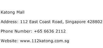 Katong Mall Address Contact Number