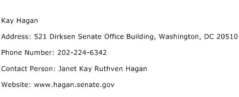 Kay Hagan Address Contact Number