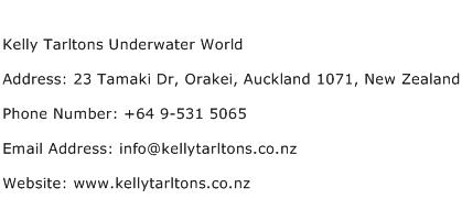 Kelly Tarltons Underwater World Address Contact Number