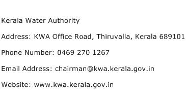 Kerala Water Authority Address Contact Number