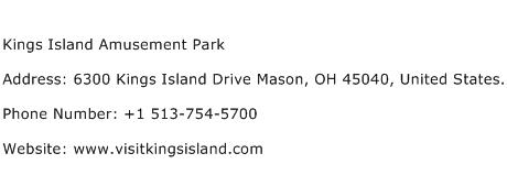 Kings Island Amusement Park Address Contact Number