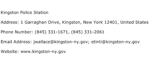 Kingston Police Station Address Contact Number
