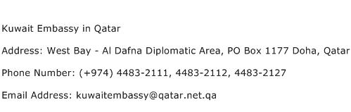 Kuwait Embassy in Qatar Address Contact Number