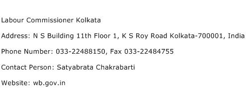 Labour Commissioner Kolkata Address Contact Number