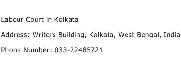 Labour Court in Kolkata Address Contact Number
