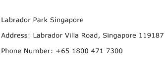 Labrador Park Singapore Address Contact Number