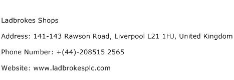 Ladbrokes Shops Address Contact Number