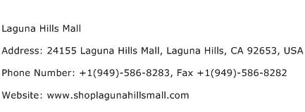 Laguna Hills Mall Address Contact Number