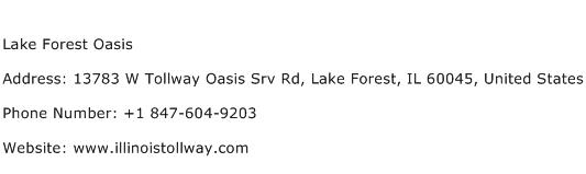 Lake Forest Oasis Address Contact Number