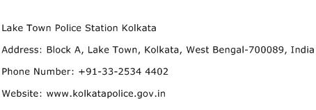Lake Town Police Station Kolkata Address Contact Number