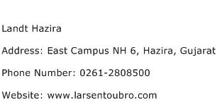 Landt Hazira Address Contact Number